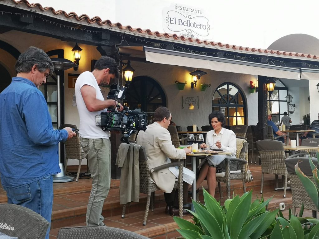Grabando Uwe Warschel en Gran Canaria